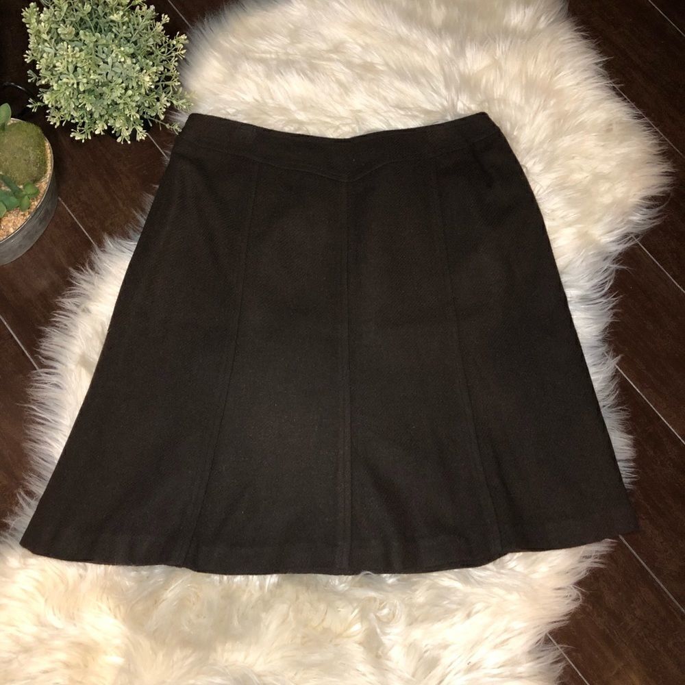 Chadwicks brown classic wool skirt sz 16